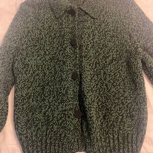 N 21 green marled cardigan